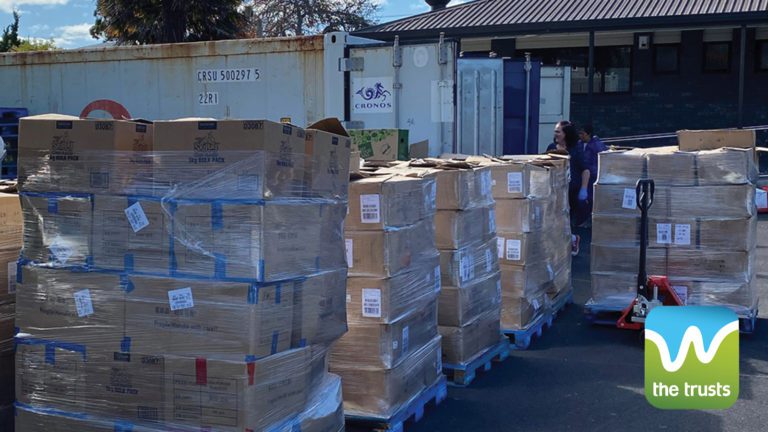 $100,000 from The Trusts for Pātaka Kai & COVID Relief